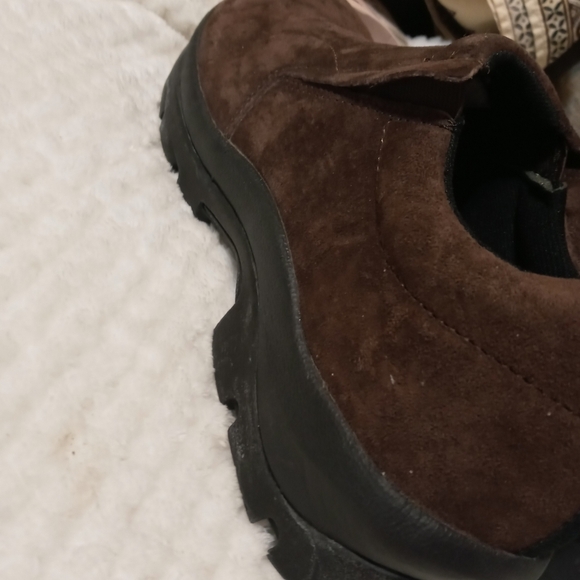 Duluth trading co. Men's brown Suede Slip on leather uppers Hiking walking shoes - Picture 11 of 11